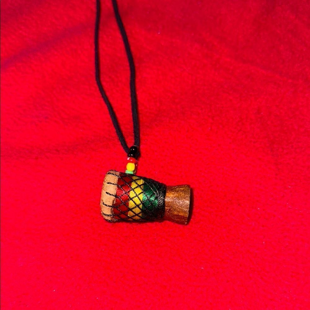 Colorful Drum Pendant Necklace